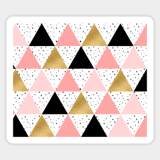 Geometric serendipity - blush rose gold Sticker